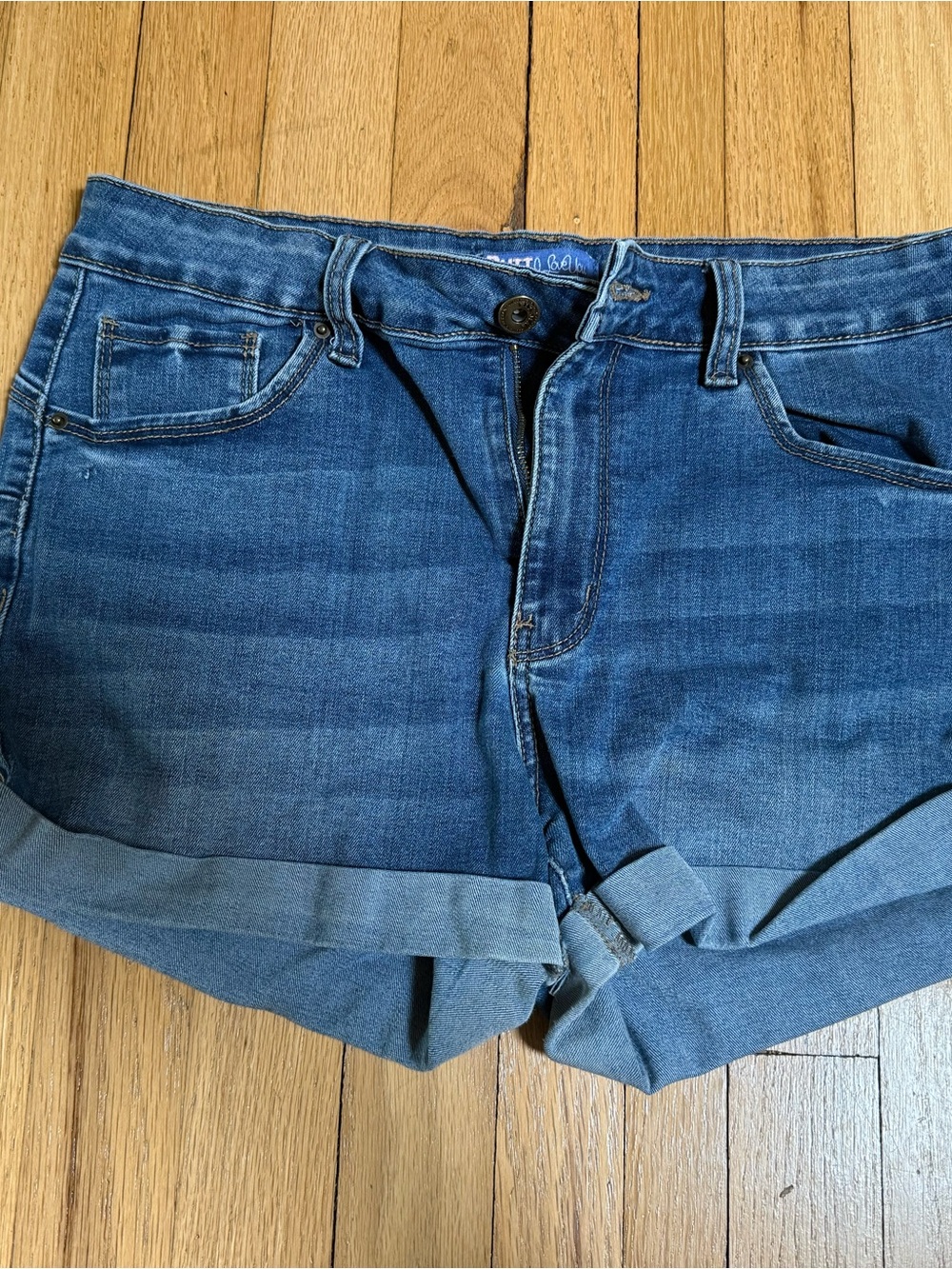 Wax Jean Blue Denim Shirt with Black Label